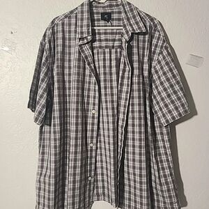 H&M Men's Plaid Short Sleeve Shirt XL